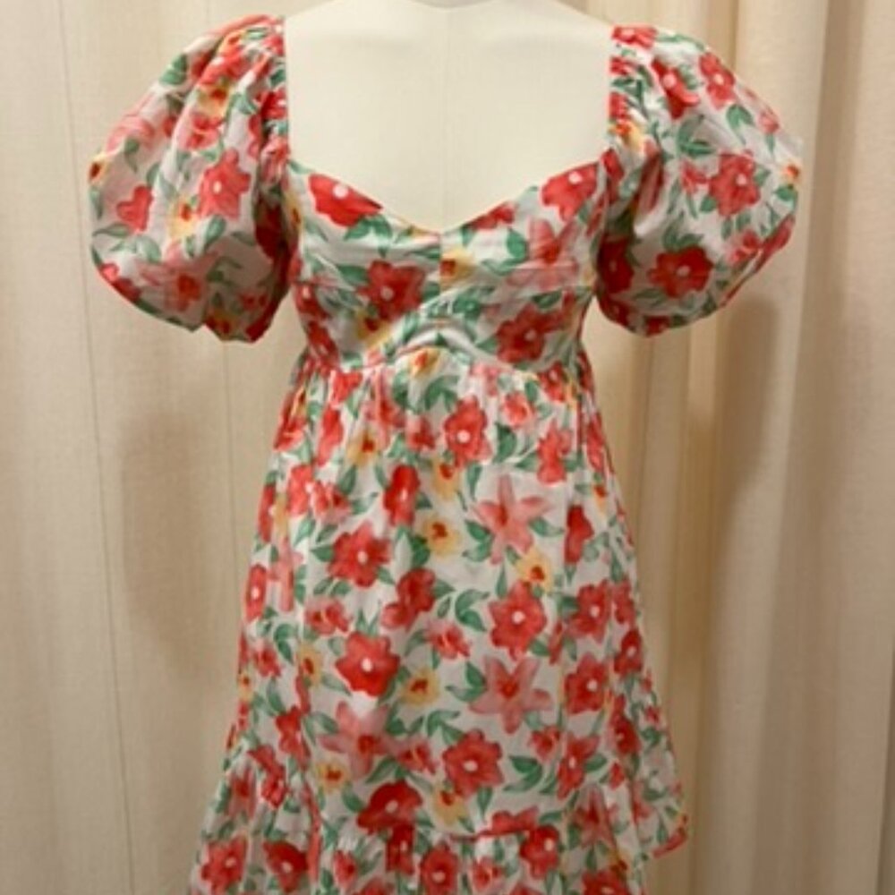 &merci - Floral Sweetheart Dress